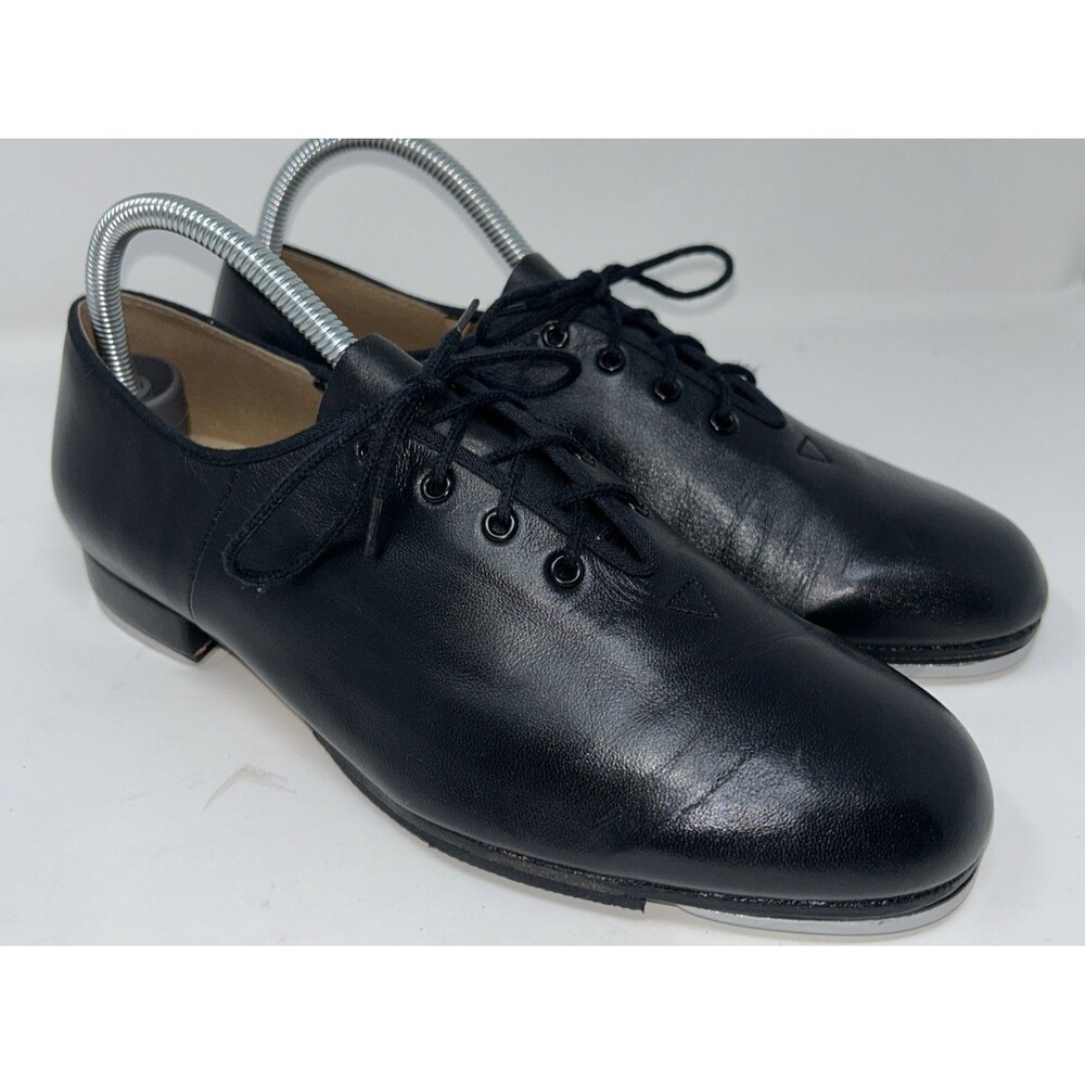 GA2 Bloch Size 7.5 MEN Jazztime Oxford Suede Sole Ballroom Shoes Black Leather